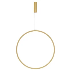 Lampadari Moderni-Selezionato da Mazzolaluce Lampadario cerchio moderno oro 80cm led 3000k