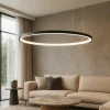 Lampadari Moderni-Selezionato da Mazzolaluce Lampadario cerchio nero 60cm led 37w 3000k moderno