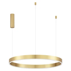 Lampadari Moderni-Selezionato da Mazzolaluce Lampadario cerchio oro 80cm led 50w da 2700k a 6000k dimmerabile