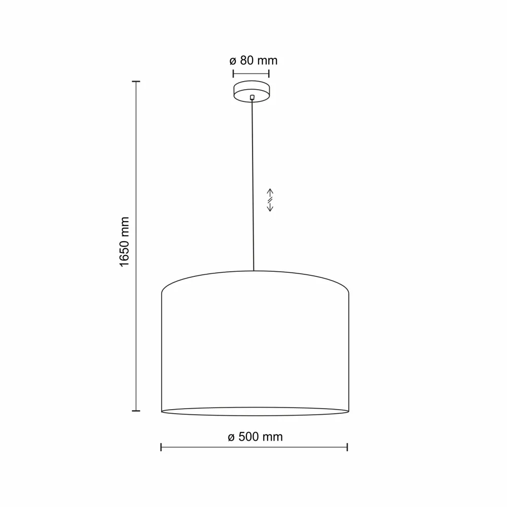 Lampadari Moderni-Selezionato da Mazzolaluce Lampadario cilindro a sospensione tessuto sabbia