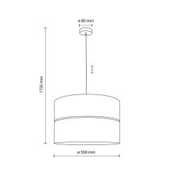 Lampadario Camera Da Letto-Selezionato da Mazzolaluce Lampadario cilindro a sospensione di paglia 50 cm per camera da letto