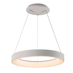 Lampadari Moderni-Selezionato da Mazzolaluce Lampadario circolare bianco 38cm led 30w da 2700k a 5000k con telecomando