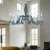 Lampadari Moderni-Ondaluce Lampadario classico lp1306 8 luci vetro ottone per salotto