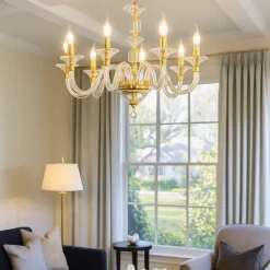 Lampadari Moderni-Ondaluce Lampadario classico per salotto classico lp gala sei bracci oro