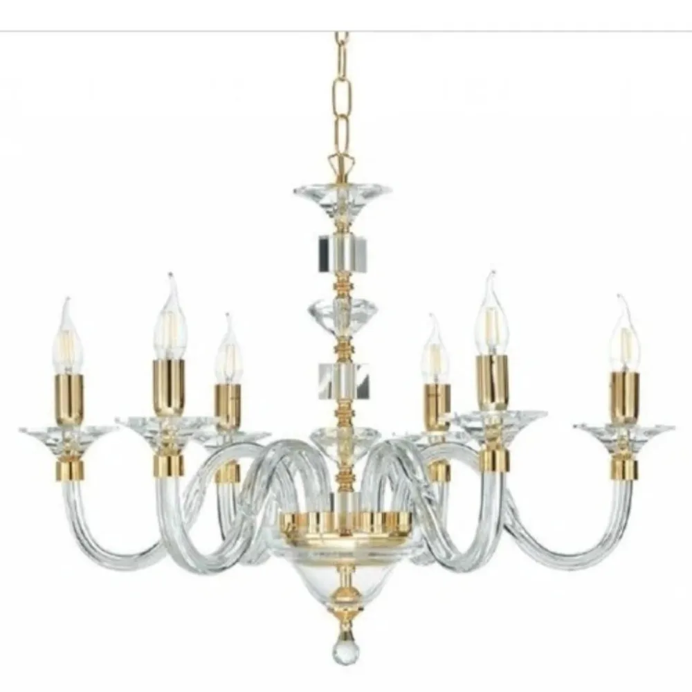 Lampadari Moderni-Ondaluce Lampadario classico per salotto classico lp gala sei bracci oro