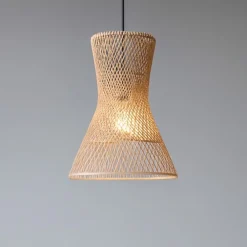 Lampadari Cucina-Selezionato da Mazzolaluce Lampadario clessidra per cucina 20 cm marrone naturale