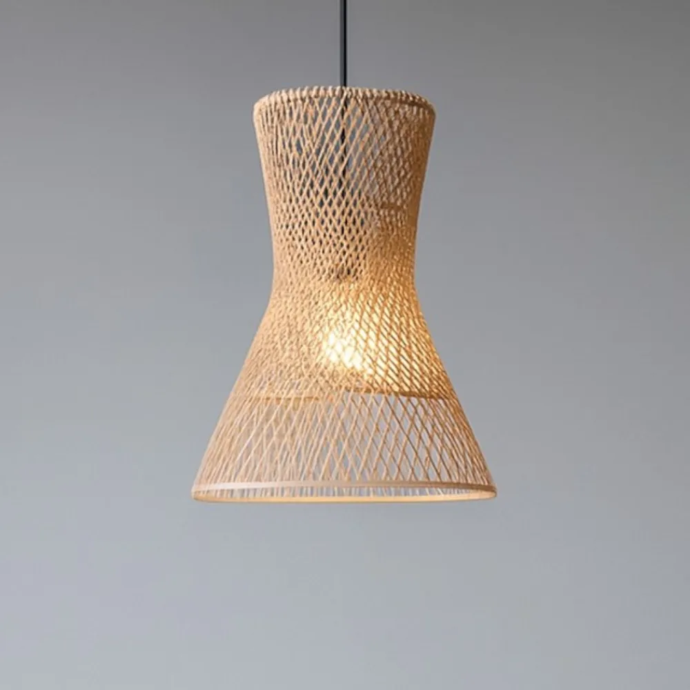 Lampadari Cucina-Selezionato da Mazzolaluce Lampadario clessidra per cucina 20 cm marrone naturale