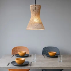 Lampadari Cucina-Selezionato da Mazzolaluce Lampadario clessidra per cucina 20 cm marrone naturale