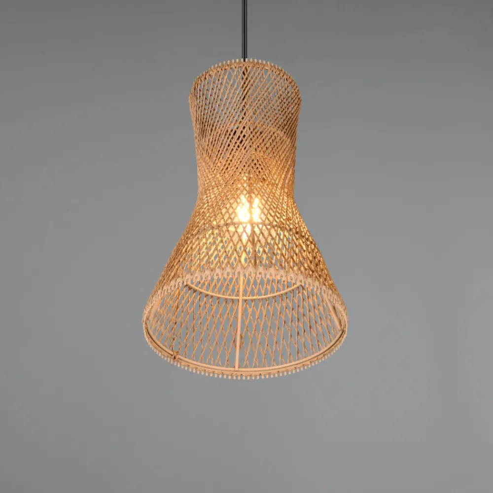 Lampadari Cucina-Selezionato da Mazzolaluce Lampadario clessidra per cucina 20 cm marrone naturale