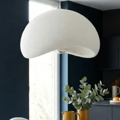 Lampadari Cucina-Selezionato da Mazzolaluce Lampadario 50cm per cucina bianco design japandi stile wabi sabi
