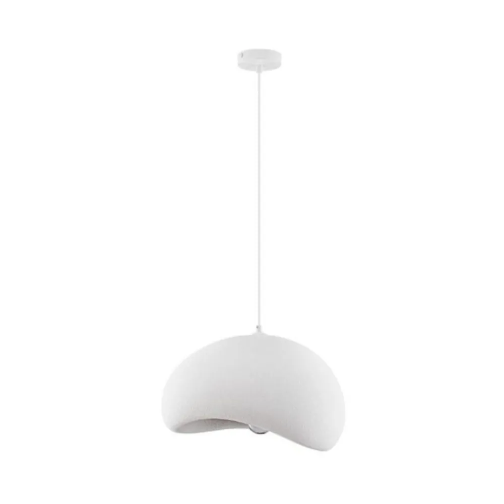 Lampadari Cucina-Selezionato da Mazzolaluce Lampadario 50cm per cucina bianco design japandi stile wabi sabi