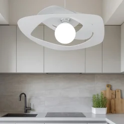 Lampadari Cucina-Top Light Lampadario 50cm per cucina moderna grigio warped