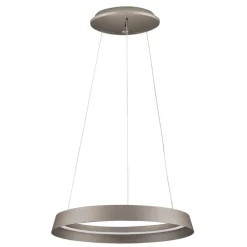 Lampadari Moderni-Selezionato da Mazzolaluce Lampadario 45cm rotondo champagne led 38w 2700k 3000k dimmerabile