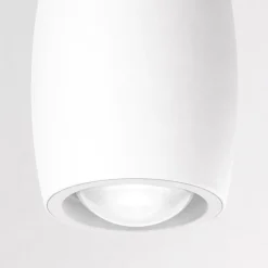 Lampadari Cucina-Fabas Luce Lampadario coco bianco per tavolo da pranzo led 35w 3000k