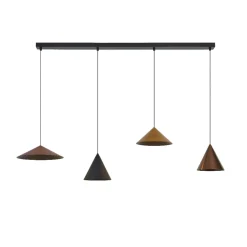 Lampadari Cucina-Selezionato da Mazzolaluce Lampadario coni pendenti multicolor per tavolo cucina sala da pranzo