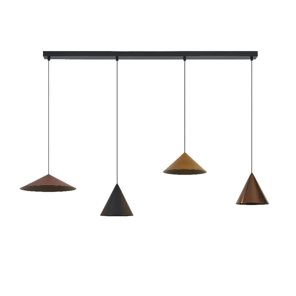 Lampadari Cucina-Selezionato da Mazzolaluce Lampadario coni pendenti multicolor per tavolo cucina sala da pranzo
