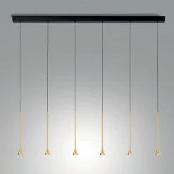 Lampadari Moderni-Fabas Luce Lampadario con lampade a sospensione moderne oro ottone susa