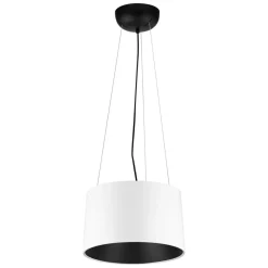 Lampadari Cucina-Selezionato da Mazzolaluce Lampadario cono bianco nero led 24w 3000k per cucina moderna