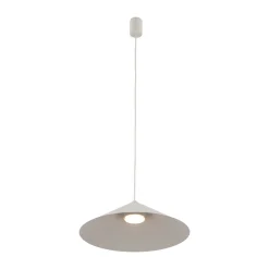 Lampadari Cucina-Selezionato da Mazzolaluce Lampadario cono 40 cm sospensione champagne per tavolo cucina moderna