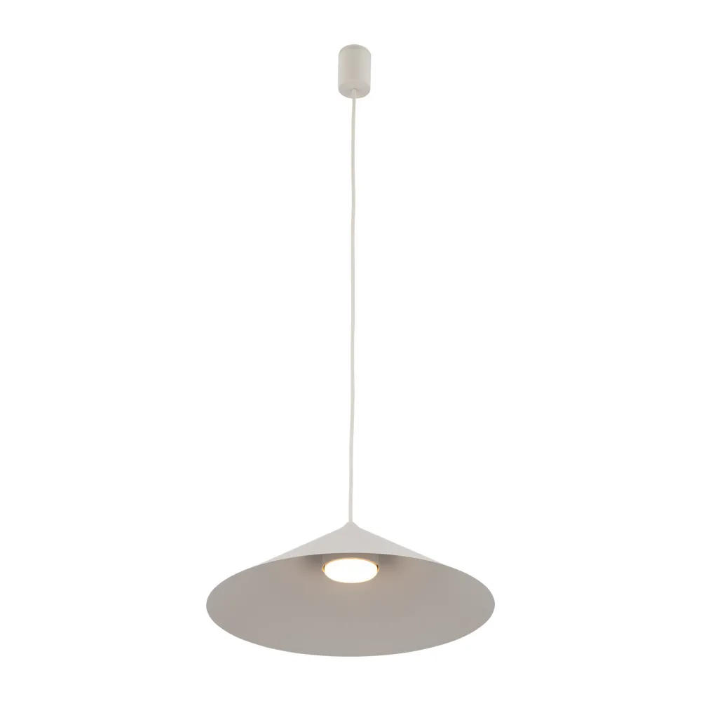 Lampadari Cucina-Selezionato da Mazzolaluce Lampadario cono 40 cm sospensione champagne per tavolo cucina moderna