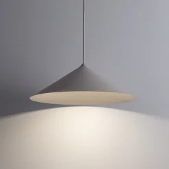 Lampadari Cucina-Selezionato da Mazzolaluce Lampadario cono 40 cm sospensione champagne per tavolo cucina moderna