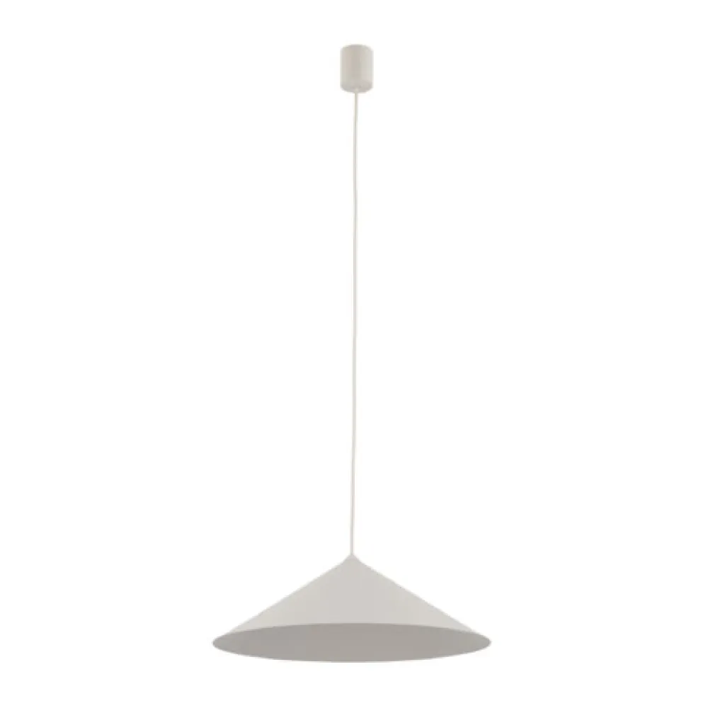 Lampadari Cucina-Selezionato da Mazzolaluce Lampadario cono 40 cm sospensione champagne per tavolo cucina moderna