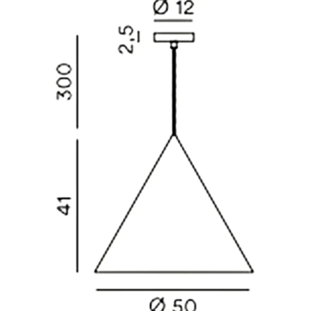 Lampadari Cucina-Perenz Illuminazione Lampadario cono 50cm terracotta iconic perenz per cucina moderna
