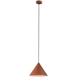 Lampadari Cucina-Perenz Illuminazione Lampadario cono 40cm terracotta perenz iconic per cucina