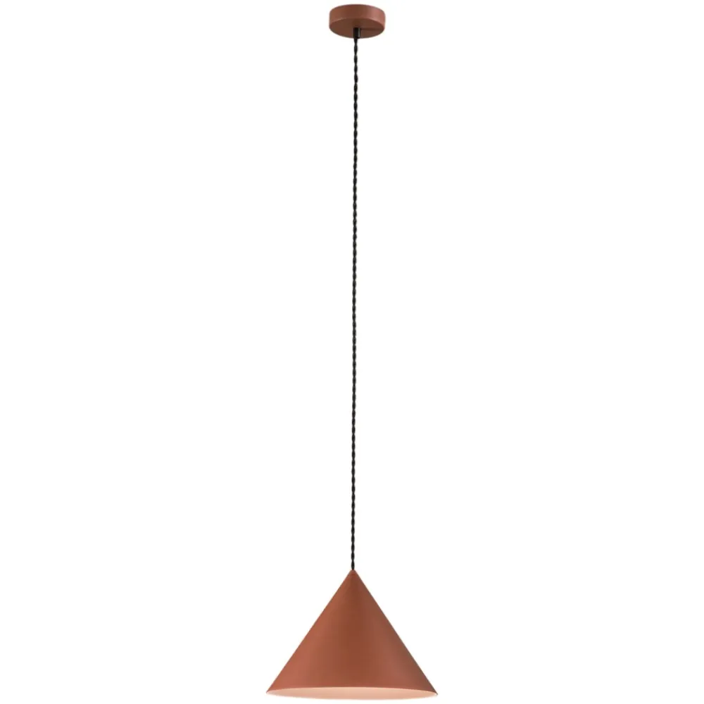 Lampadari Cucina-Perenz Illuminazione Lampadario cono 30cm terracotta per cucina perenz iconic