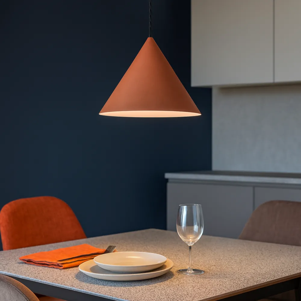 Lampadari Cucina-Perenz Illuminazione Lampadario cono 30cm terracotta per cucina perenz iconic