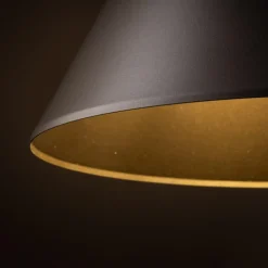Lampadari Cucina-Selezionato da Mazzolaluce Lampadario cono marrone 50 cm per tavolo sala da pranzo
