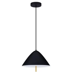 Lampadari Cucina-Selezionato da Mazzolaluce Lampadario cono nero led 17w 3000k per cucina