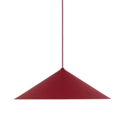 Lampadari Cucina-Selezionato da Mazzolaluce Lampadario cono rosso a sospensione 50 cm per tavolo da cucina moderna