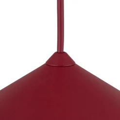Lampadari Cucina-Selezionato da Mazzolaluce Lampadario cono rosso a sospensione 50 cm per tavolo da cucina moderna