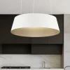 Lampadari Cucina-Selezionato da Mazzolaluce Lampadario cono rovesciato bianco oro led dimmerabile per cucina