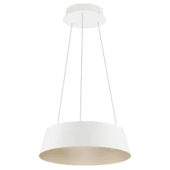 Lampadari Cucina-Selezionato da Mazzolaluce Lampadario cono rovesciato bianco oro led dimmerabile per cucina
