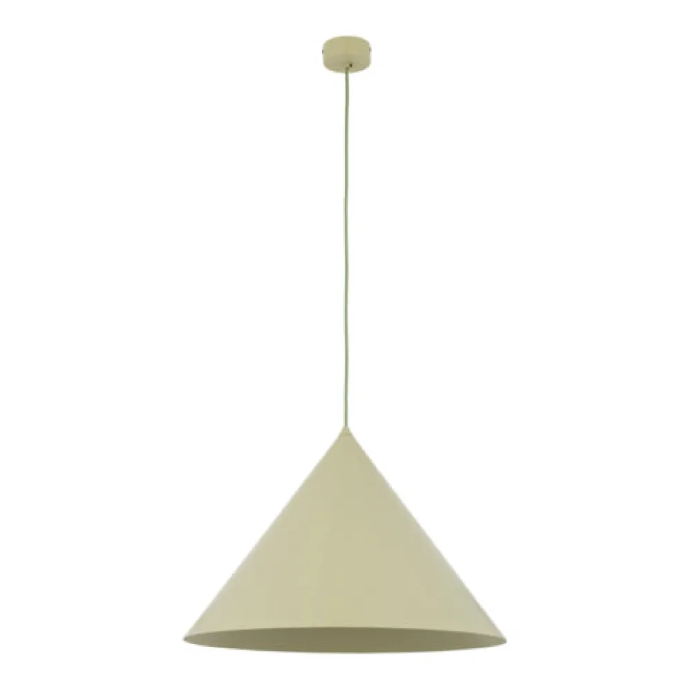 Lampadari Cucina-Selezionato da Mazzolaluce Lampadario cono verde 50 cm a sospensione di metallo per cucina moderna