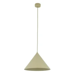 Lampade A Sospensione-Selezionato da Mazzolaluce Lampadario cono verde 33 cm di metallo per cucina