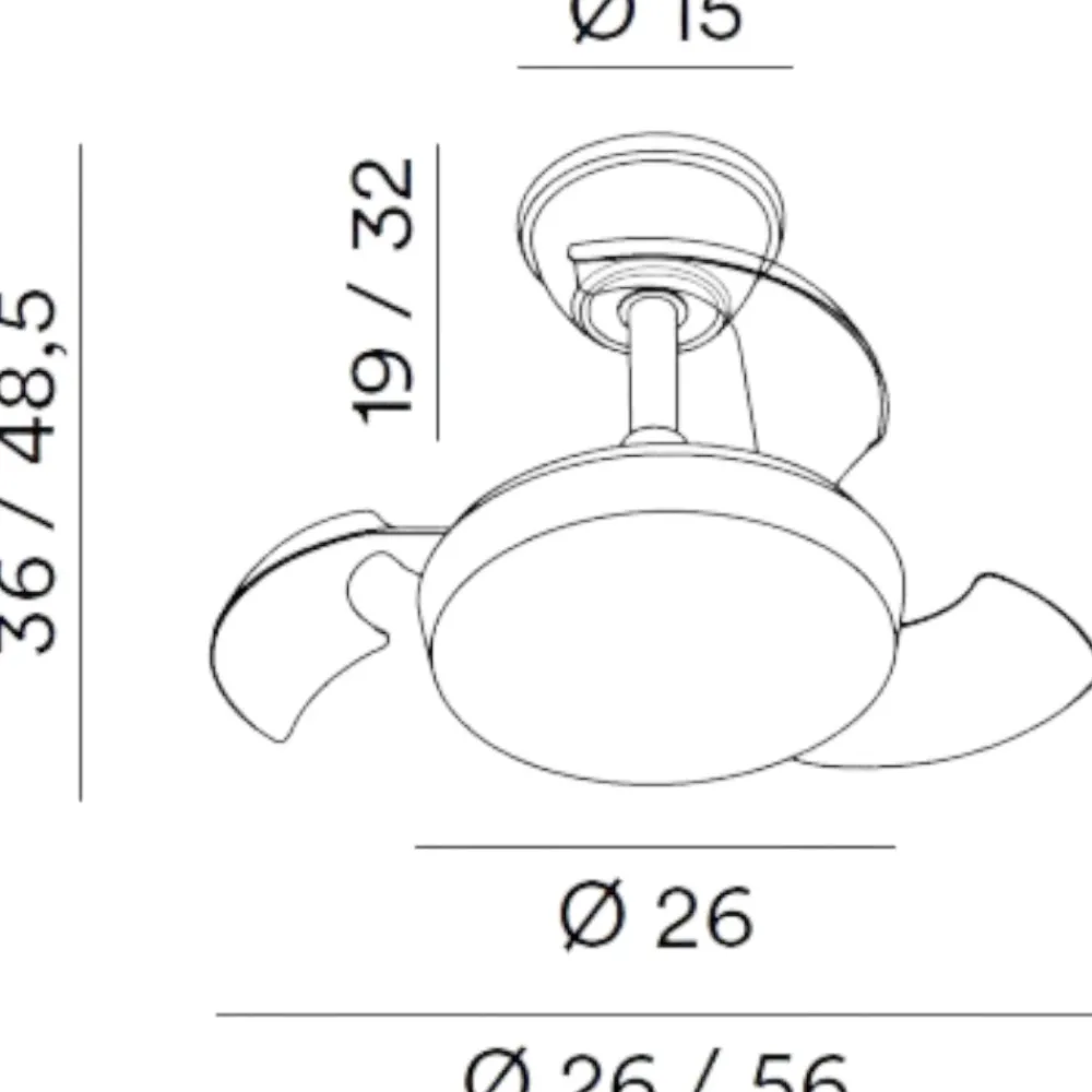 Ventilatori Da Soffitto-Selezionato da Mazzolaluce Lampadario con pale ventilatore nero con telecomando pale a scomparsa motorizzate 13mq
