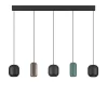 Lampadari Moderni-Selezionato da Mazzolaluce Lampadario con pendenti a sospensione multicolor per sala da pranzo