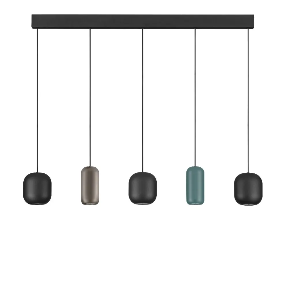 Lampadari Moderni-Selezionato da Mazzolaluce Lampadario con pendenti a sospensione multicolor per sala da pranzo