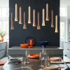 Lampadari Cucina-Selezionato da Mazzolaluce Lampadario con pendenti beige caffe moderno per tavolo da cucina