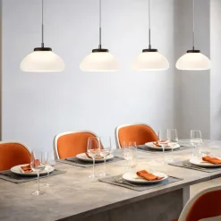 Lampadari Moderni-Fabas Luce Lampadario con pendenti in vetro per tavolo arabella