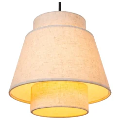 Lampadari Moderni-Selezionato da Mazzolaluce Lampadario con sospensioni di tessuto a grappolo beige
