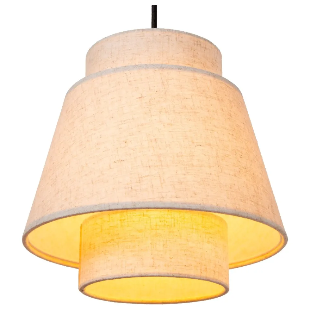 Lampadari Moderni-Selezionato da Mazzolaluce Lampadario con sospensioni di tessuto a grappolo beige