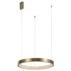 Lampadari Moderni-Selezionato da Mazzolaluce Lampadario contemporaneo anello ottone 45cm led 3000k