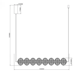 Lampadari Moderni-Selezionato da Mazzolaluce Lampadario contemporaneo elegante vetro decorato oro led cct dimmerabile
