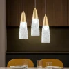Lampadari Moderni-Selezionato da Mazzolaluce Lampadario contemporaneo 3 luci oro per soggiorno