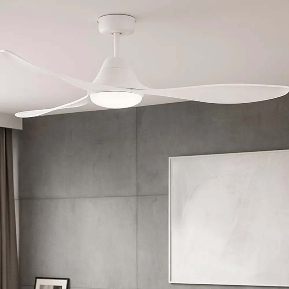 Ventilatori Da Soffitto-Selezionato da Mazzolaluce Lampadario con ventilatore a pale da soffitto bianco con luce 28mq