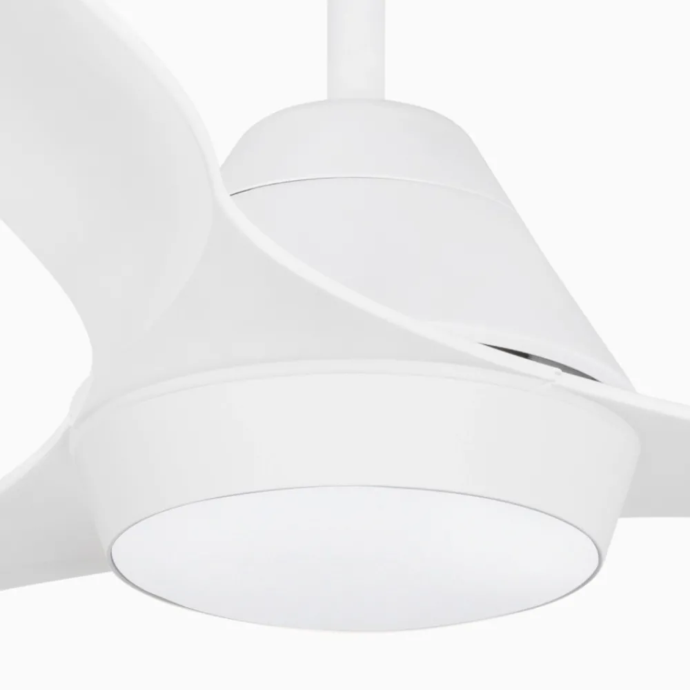 Ventilatori Da Soffitto-Selezionato da Mazzolaluce Lampadario con ventilatore a pale da soffitto bianco con luce 28mq